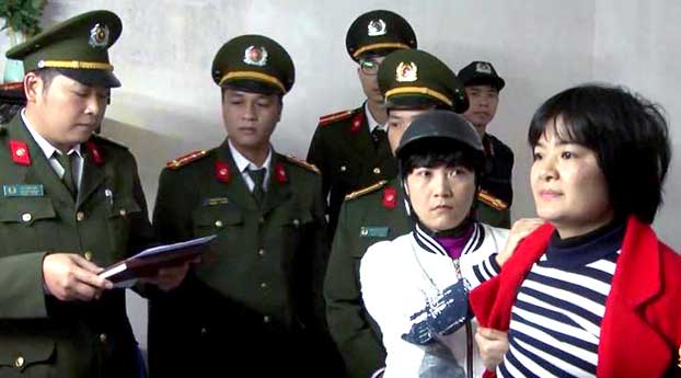 Bà Trần Thị Nga bị bắt hôm 27/1/2017.